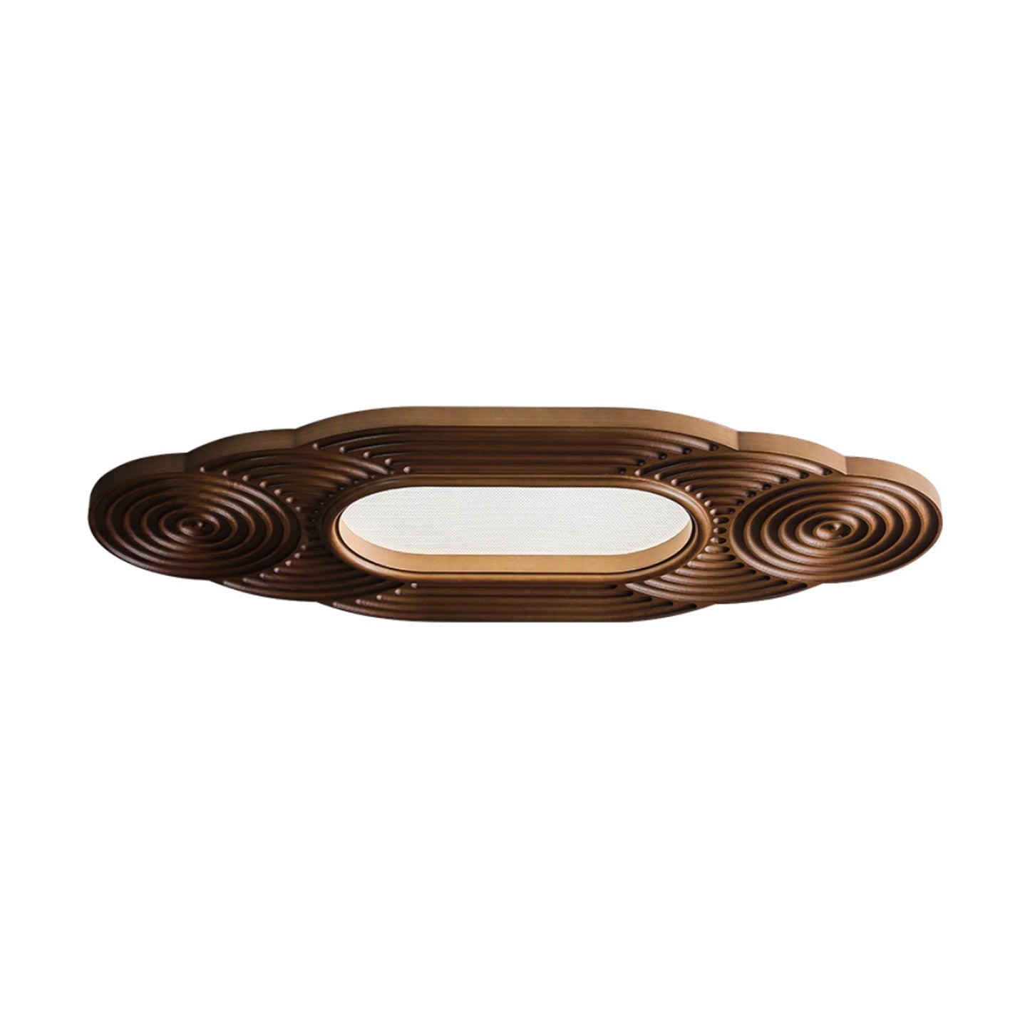 Lianyan Ceiling Lamp L 38.6’’ x W 18.9’’ x H 2.6’’ / Walnut Color / Warm Light Ceiling lamp