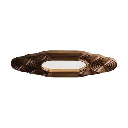Lianyan Ceiling Lamp L 38.6’’ x W 18.9’’ x H 2.6’’ / Walnut Color / Warm Light Ceiling lamp