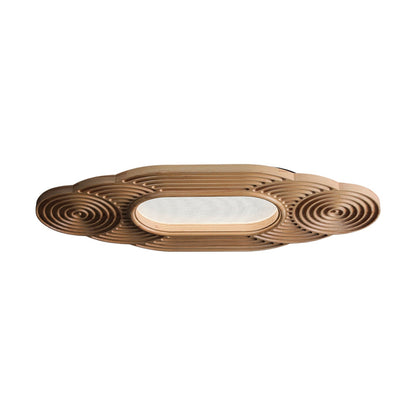 Lianyan Ceiling Lamp L 38.6’’ x W 18.9’’ x H 2.6’’ / Wood Color / Warm Light Ceiling lamp