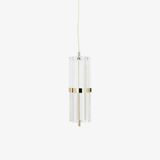 Liberty Small Pendant Lamp ? 7.1″ x H 19.7″ / Dia 18cm x H 50cm / Gold + Clear Pendant light