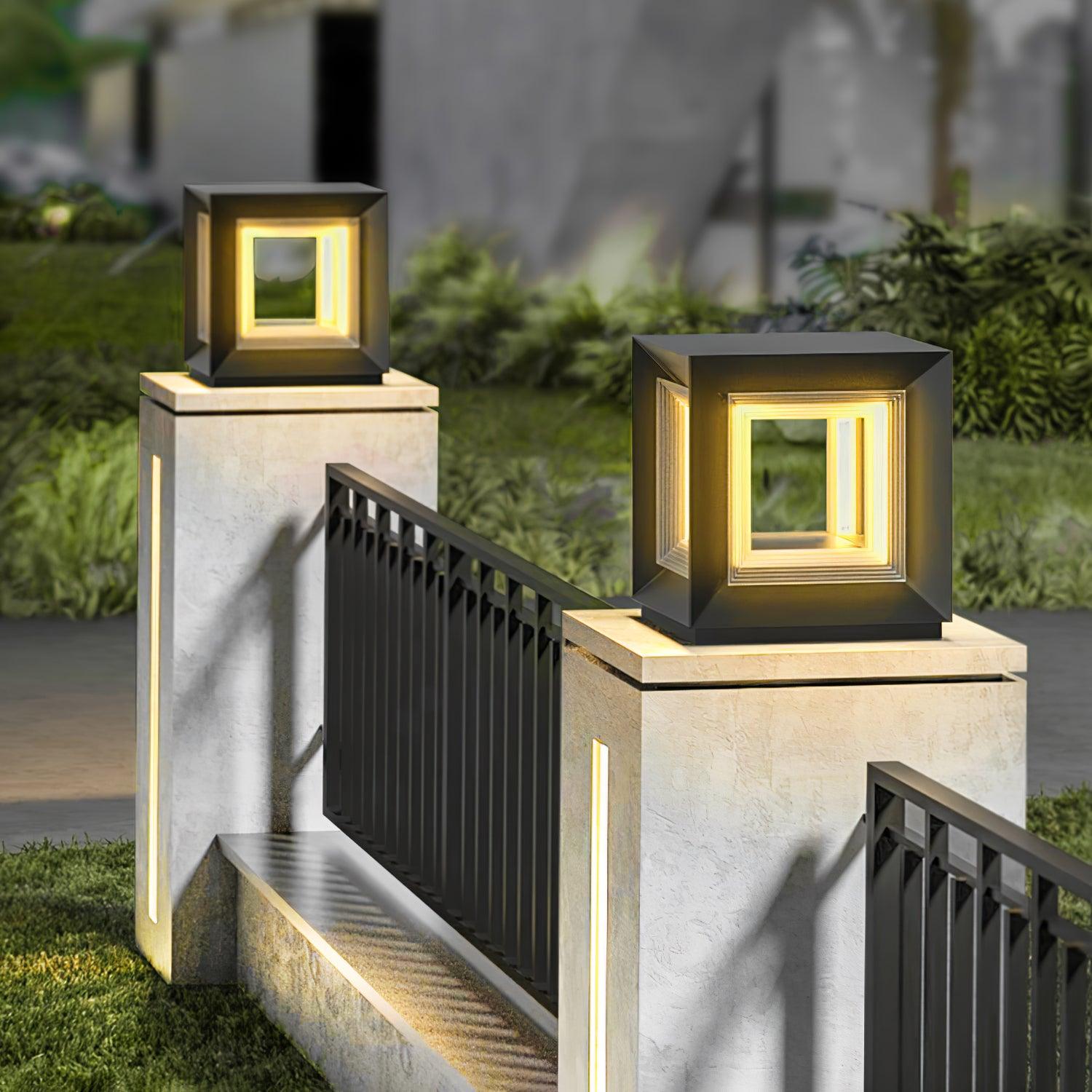 Light Cube Outdoor Post Light Table lamp