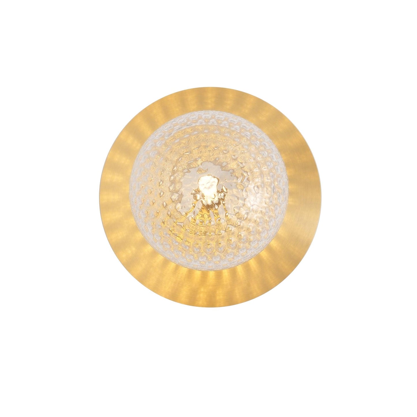 Lunara Wall Lamp Dia 5.9″ x H 7.9″ / Dia 15cm x H 20cm / Brass / Clear Wall lamp