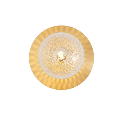 Lunara Wall Lamp Dia 5.9″ x H 7.9″ / Dia 15cm x H 20cm / Brass / Clear Wall lamp
