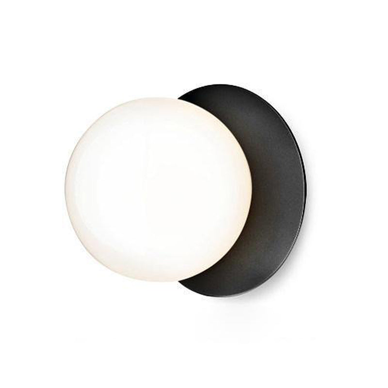 Celeste Wall Lamp Dia 5.9″ x H 7.9″ / Dia 15cm x H 20cm / Black & White Glass / 1 Piece Wall lamp