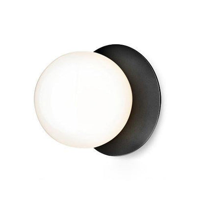 Celeste Wall Lamp Dia 5.9″ x H 7.9″ / Dia 15cm x H 20cm / Black & White Glass / 1 Piece Wall lamp