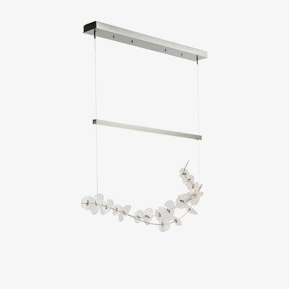 Lily LED Pendant Light L 47.2″ x H 59″ / L 120cm x H 150cm / Chrome & Clear / Warm Light Pendant light