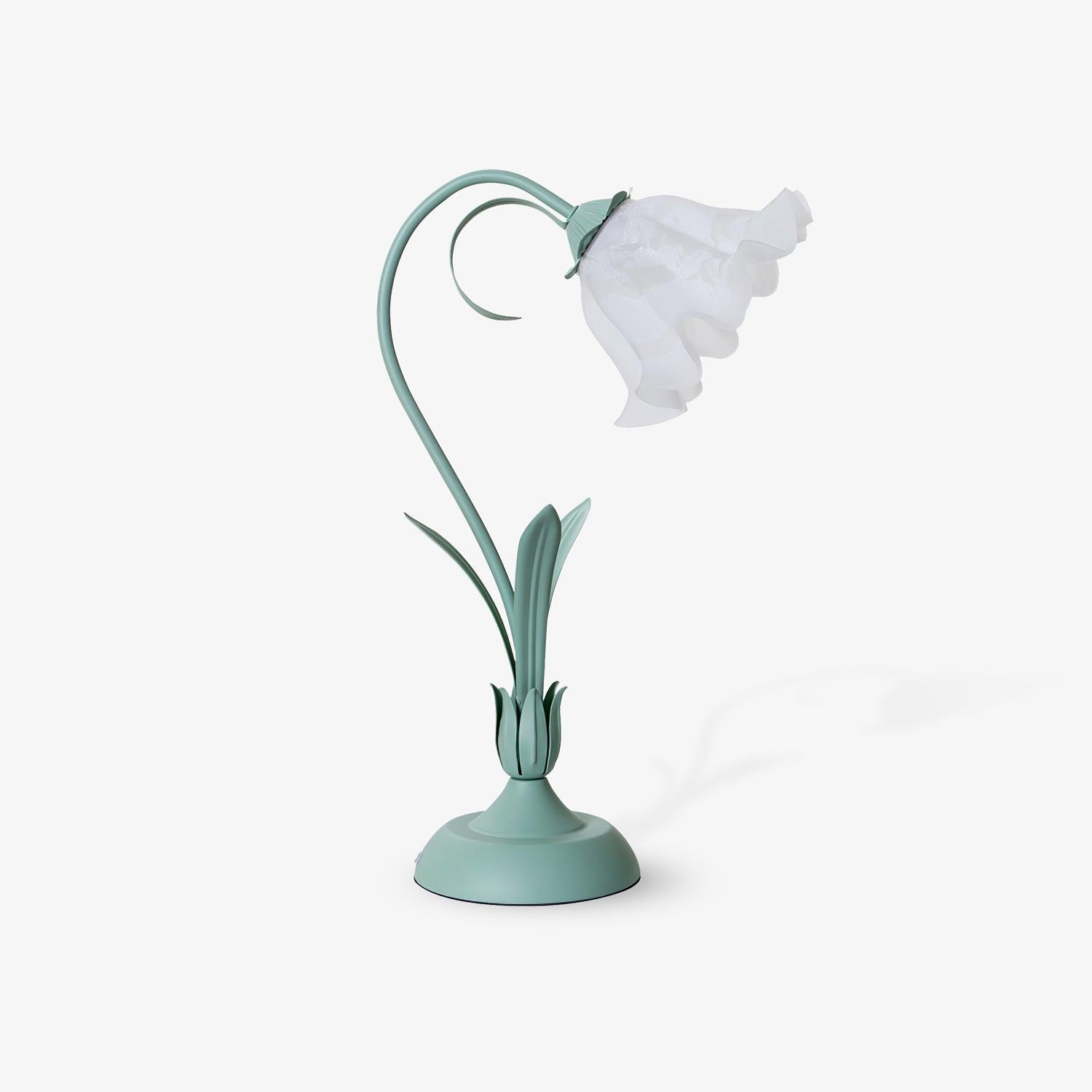 Lily of the Valley Table Lamp ? 11.8″ x H 19.7″ / Dia 30cm x H 50cm / Green & White / US Plug Table lamp