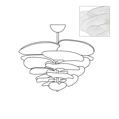 Petals Gold Murano Chandelier 1001 Chandelier