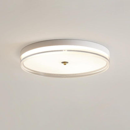 Lindby Ceiling Light Dia 19.7″ x H 3.5″ / Dia 50cm x H 9cm / White / Three-color changing light Ceiling lamp