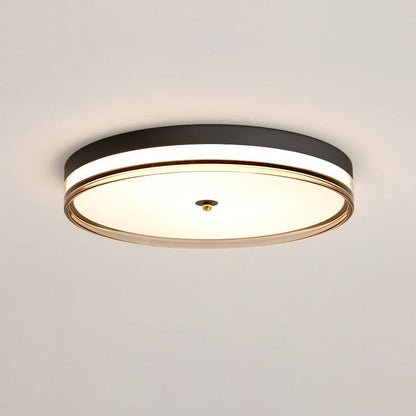 Lindby Ceiling Light Dia 19.7″ x H 3.5″ / Dia 50cm x H 9cm / Black / Three-color changing light Ceiling lamp