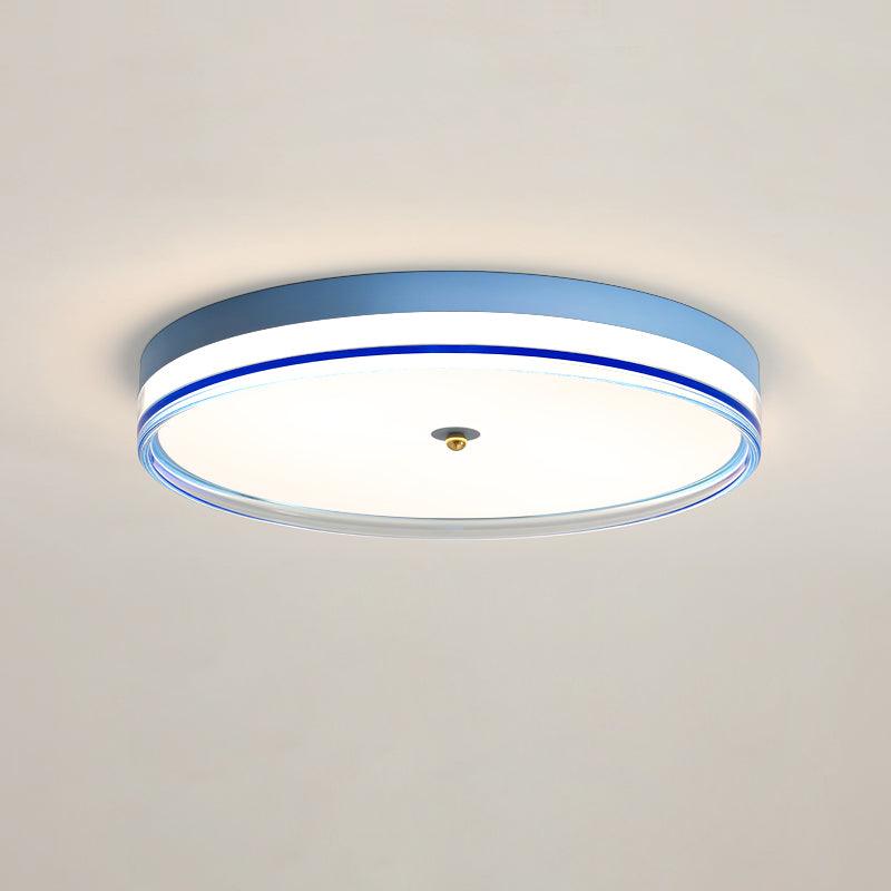 Lindby Ceiling Light Dia 19.7″ x H 3.5″ / Dia 50cm x H 9cm / Blue / Three-color changing light Ceiling lamp