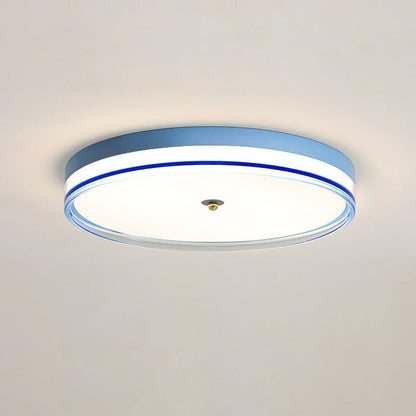 Lindby Ceiling Light Dia 19.7″ x H 3.5″ / Dia 50cm x H 9cm / Blue / Three-color changing light Ceiling lamp