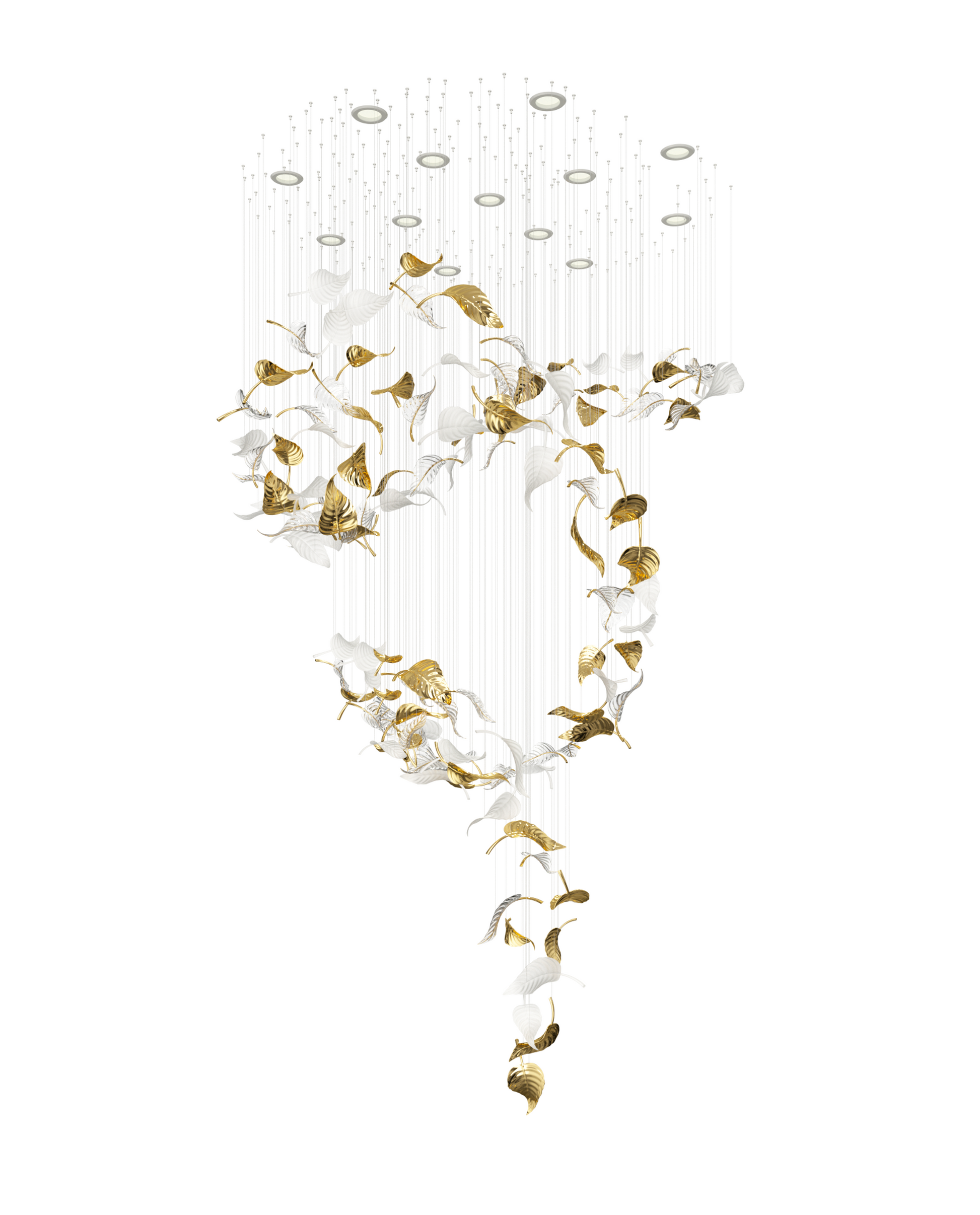 Linden Leaves Chandelier Chandelier