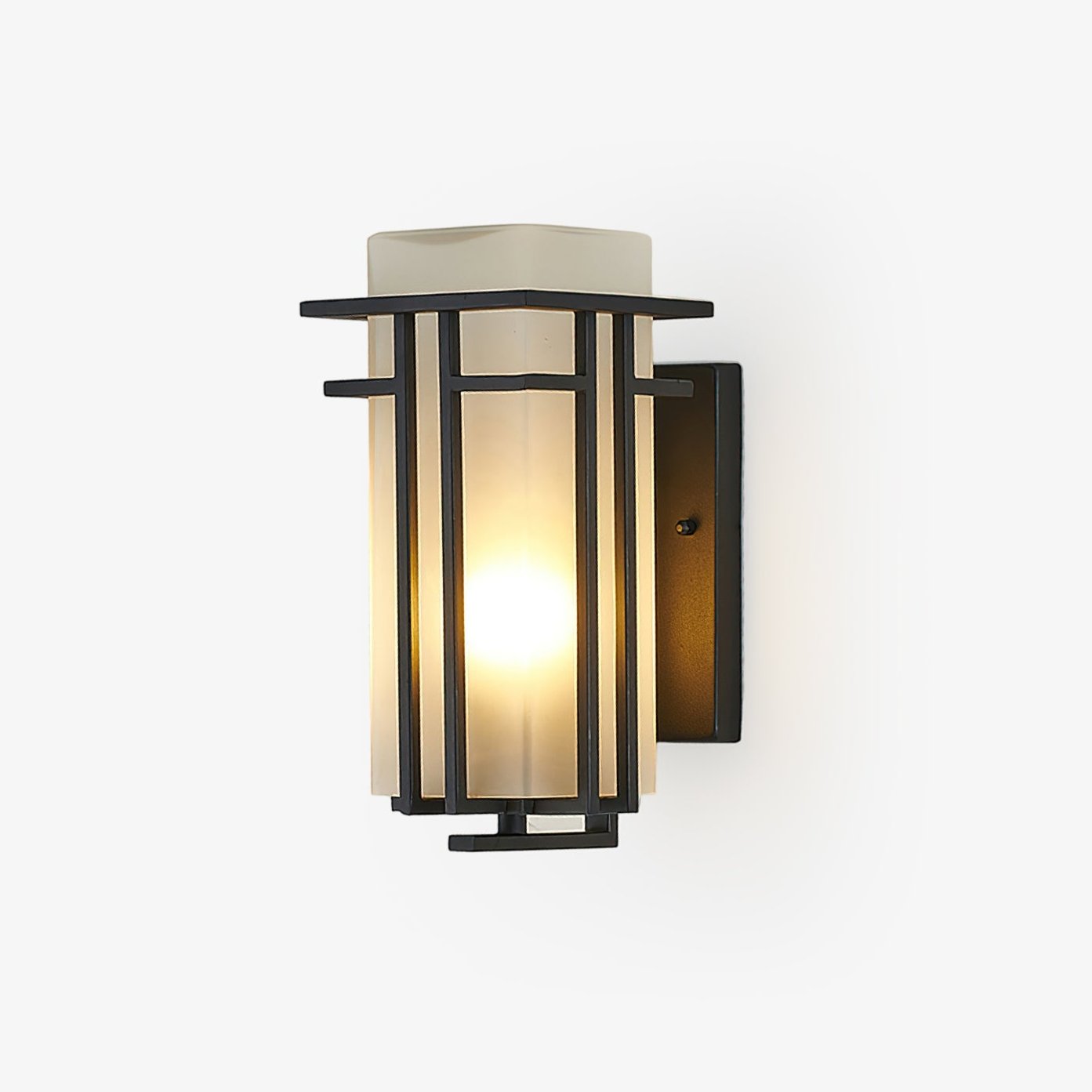 Linden Outdoor Wall Lamp L 7.1″ x W 5.9″ x H 12.2″ / Black 1001 Wall lamp