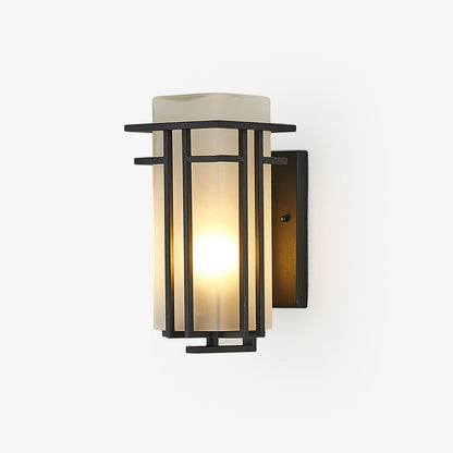 Linden Outdoor Wall Lamp L 7.1″ x W 5.9″ x H 12.2″ / Black 1001 Wall lamp