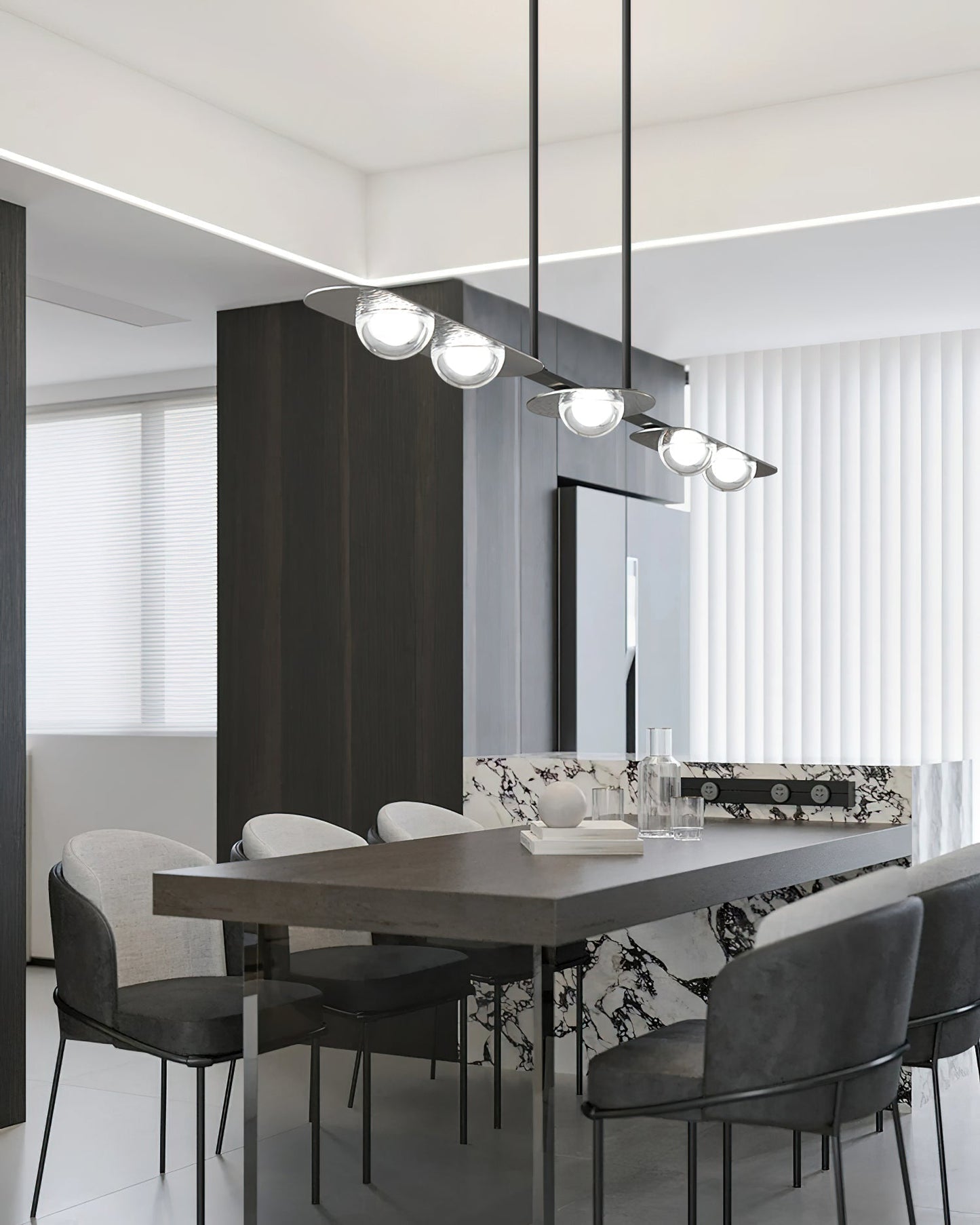 Linear Elegance Pendant Lamp Chandelier