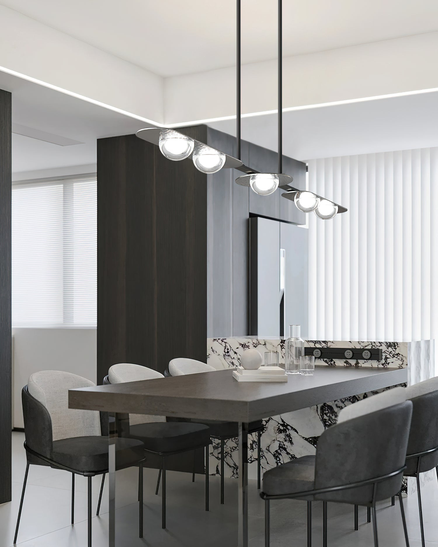 Linear Elegance Pendant Lamp Chandelier
