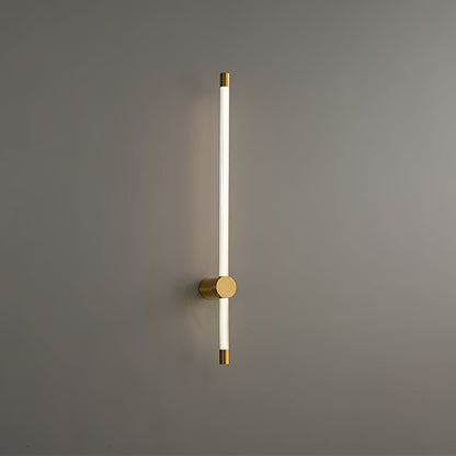 Linear LED Sconce ? 2.7″ x H 33.5″ / Dia 6cm x H 85cm / Brass / Warm Light Wall lamp