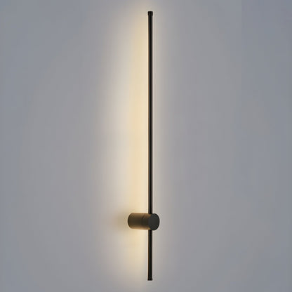Linear LED Rechargeable Wall Light Model B Dia 2.3″ x H 47.2″ / Black / Three-color Changing Light & USB charging plug
