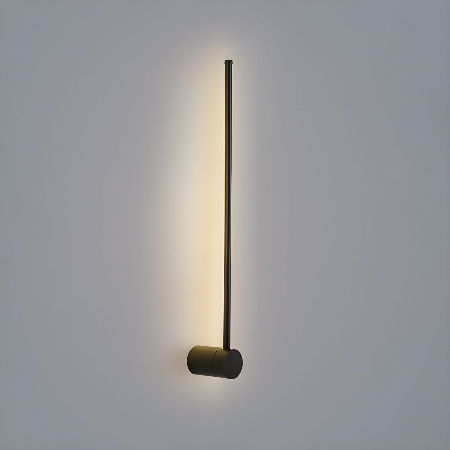 Linear LED Rechargeable Wall Light Model A Dia 2.3″ x H 23.6″ / Black / Three-color Changing Light & USB charging plug