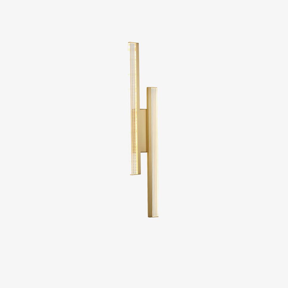 Linear LED Wall Lamp W 4.3″ x H 23.6″ / W 11cm x H 60cm / Gold & Clear / Three-Color Changing Light Wall lamp