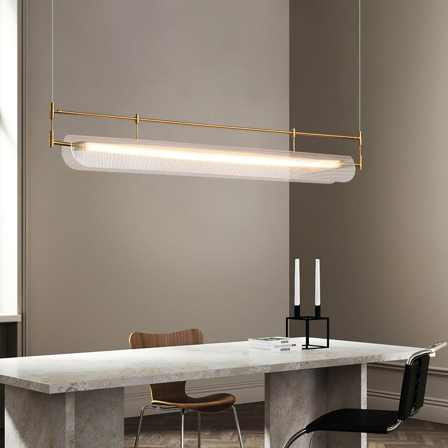 Linear Strip Chandelier Chandelier