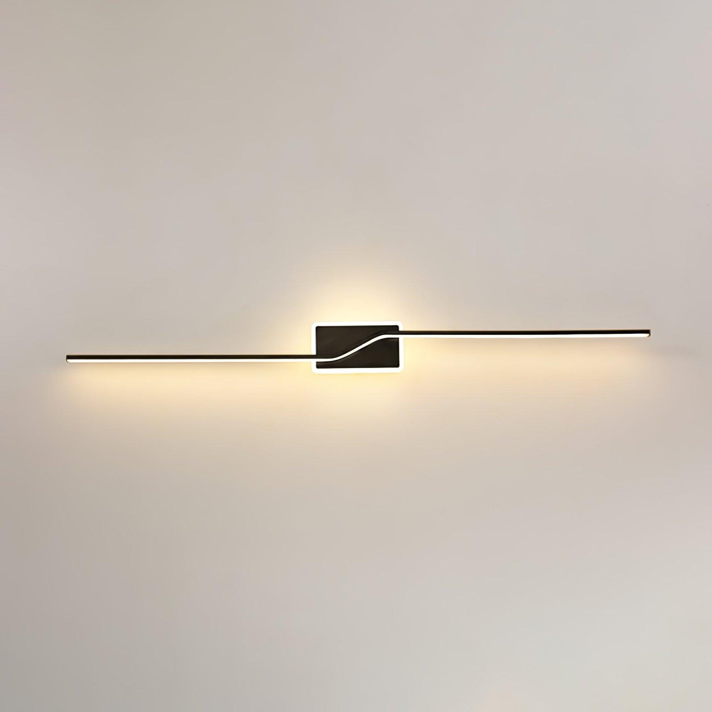 Linear Strip Wall Light W 3.9″ x H 31.5″ / W 10cm x H 80cm / Black / Three-Color Changing Light Wall lamp