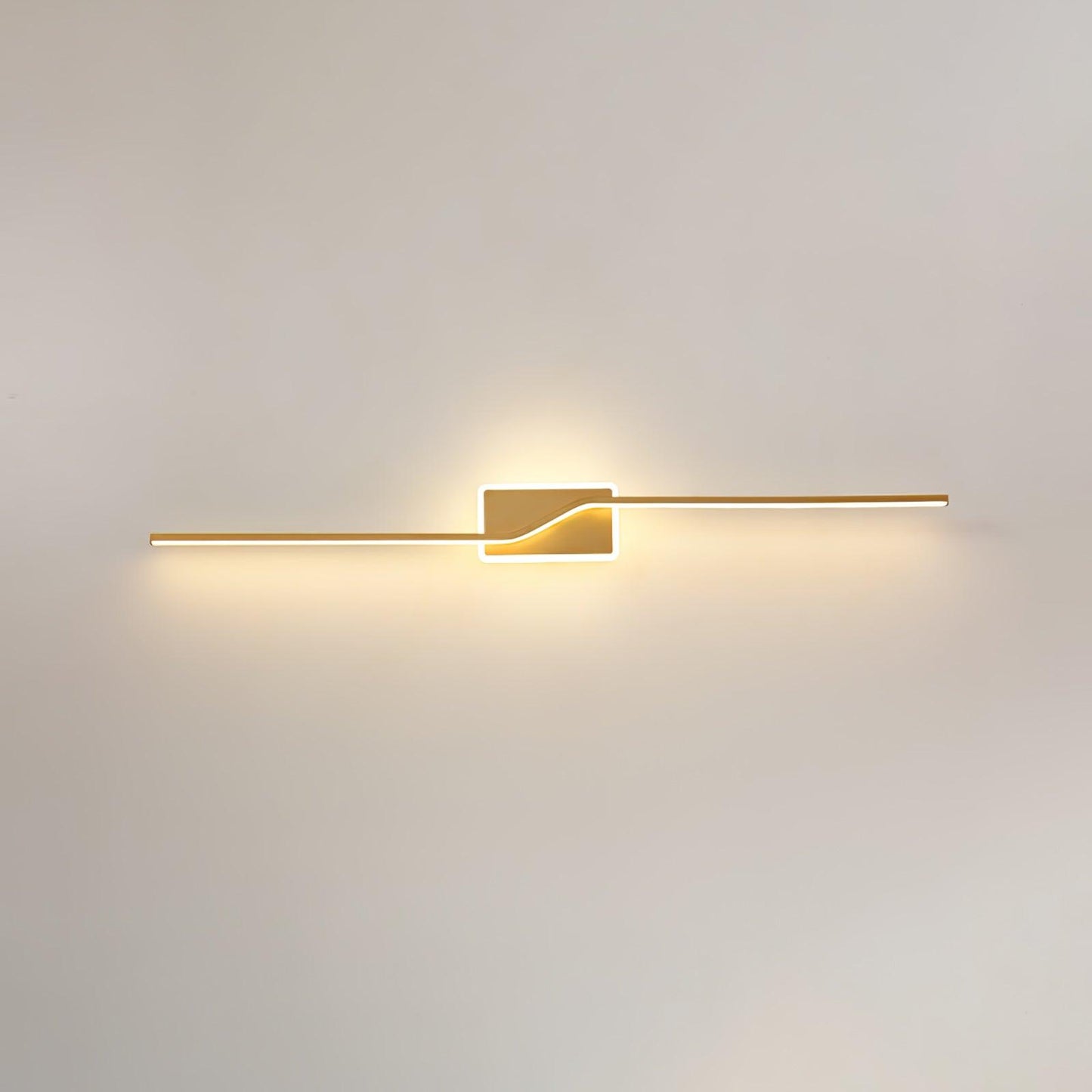 Linear Strip Wall Light W 3.9″ x H 23.6″ / W10cm x H 60cm / Gold / Three-Color Changing Light Wall lamp
