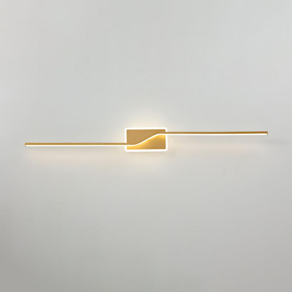Linear Strip Wall Light W 3.9″ x H 31.5″ / W 10cm x H 80cm / Gold / Three-Color Changing Light Wall lamp