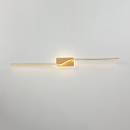 Linear Strip Wall Light W 3.9″ x H 31.5″ / W 10cm x H 80cm / Gold / Three-Color Changing Light Wall lamp