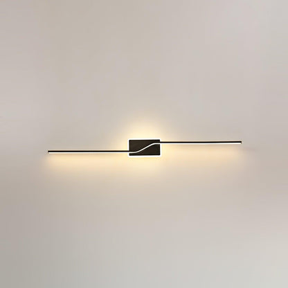 Linear Strip Wall Light W 3.9″ x H 23.6″ / W10cm x H 60cm / Black / Three-Color Changing Light Wall lamp