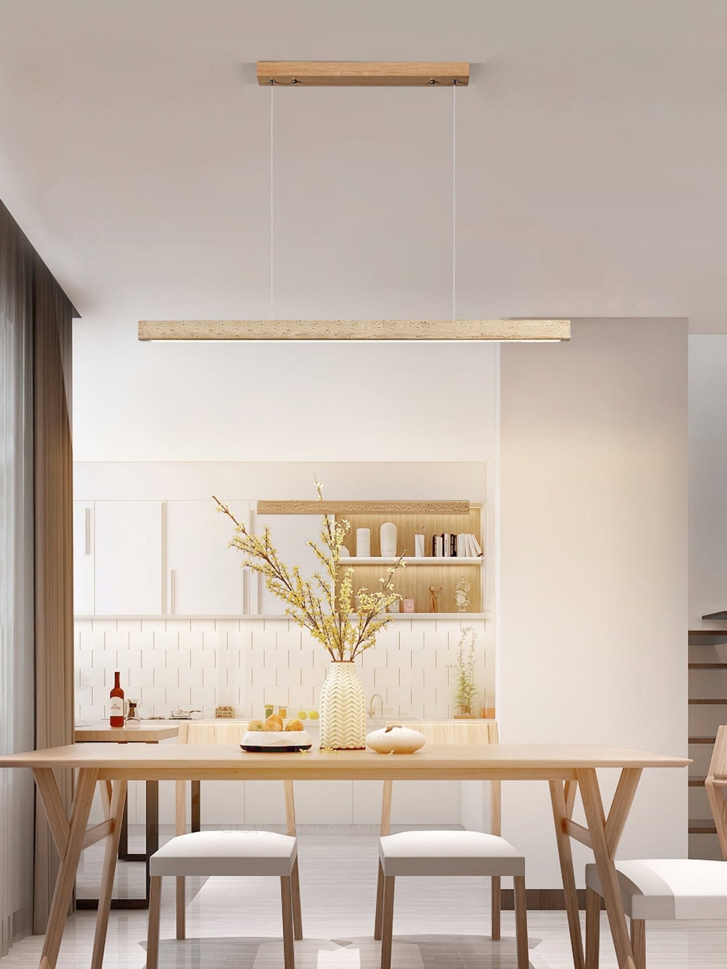 Linear Travertine Pendant Lamp 1001 pendant Lamp