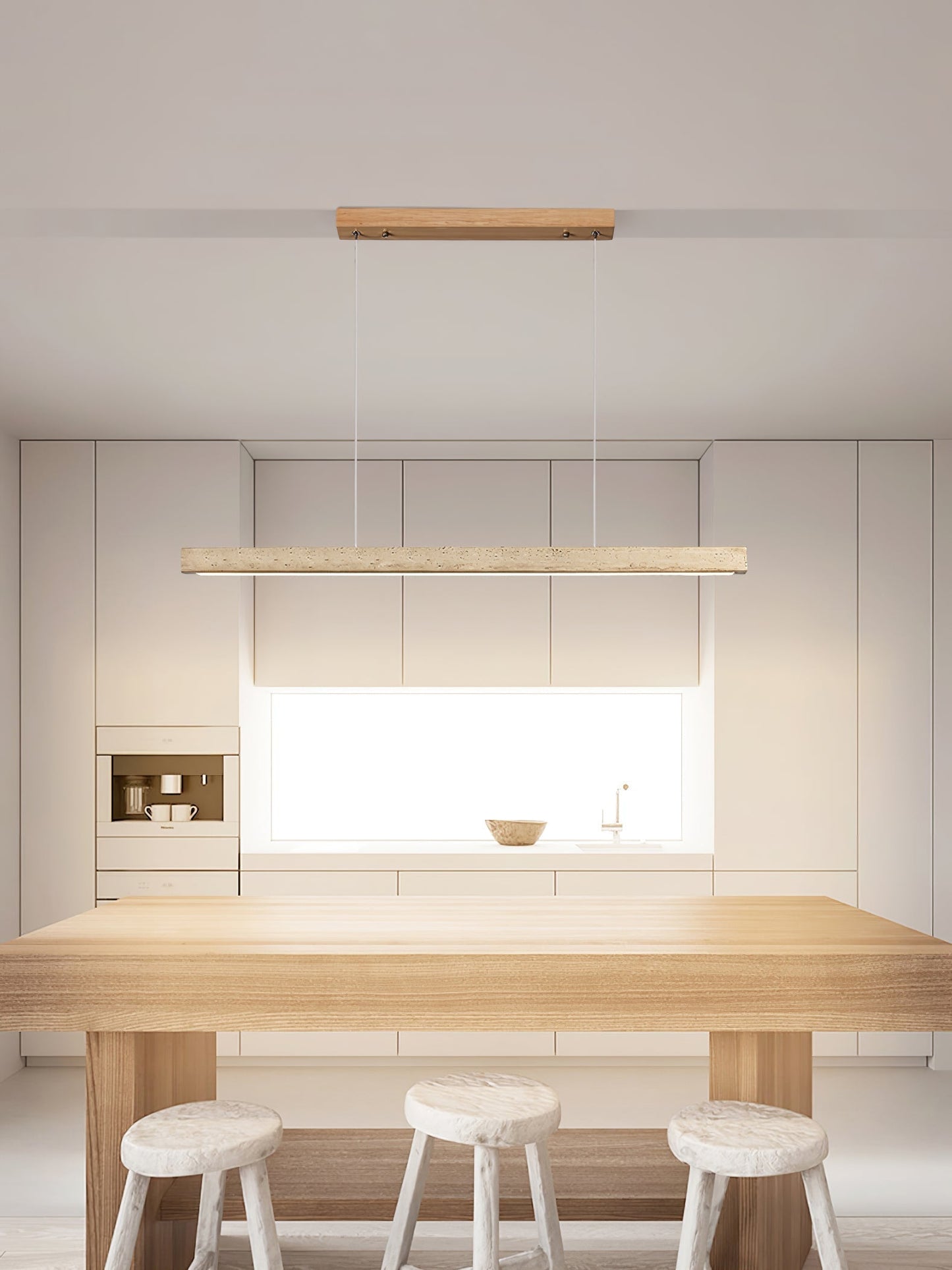 Linear Travertine Pendant Lamp 1001 pendant Lamp