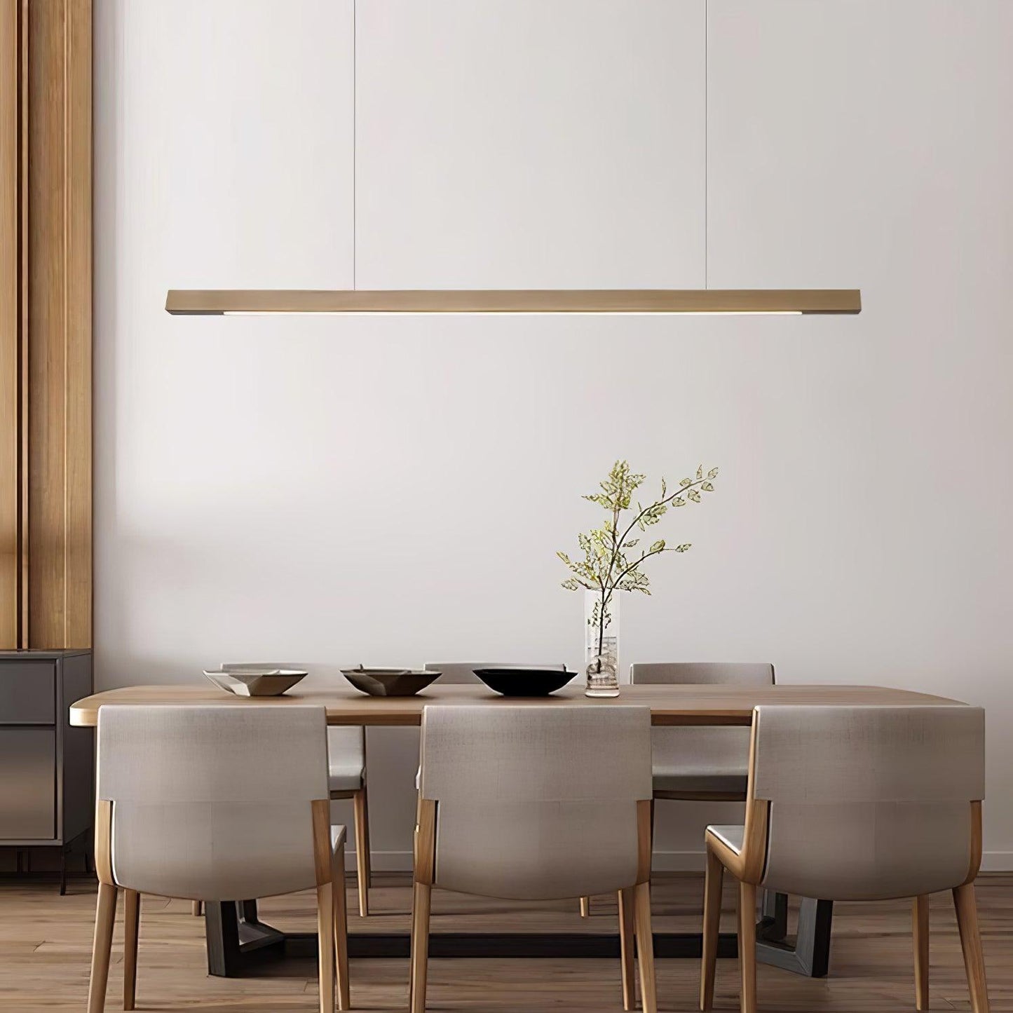 Linear Wooden Pendant Light Pendant light