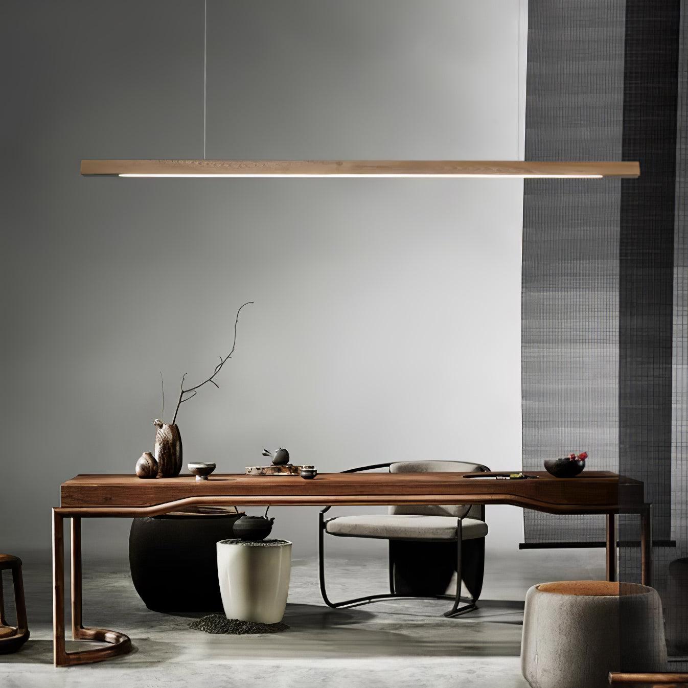 Linear Wooden Pendant Light Pendant light