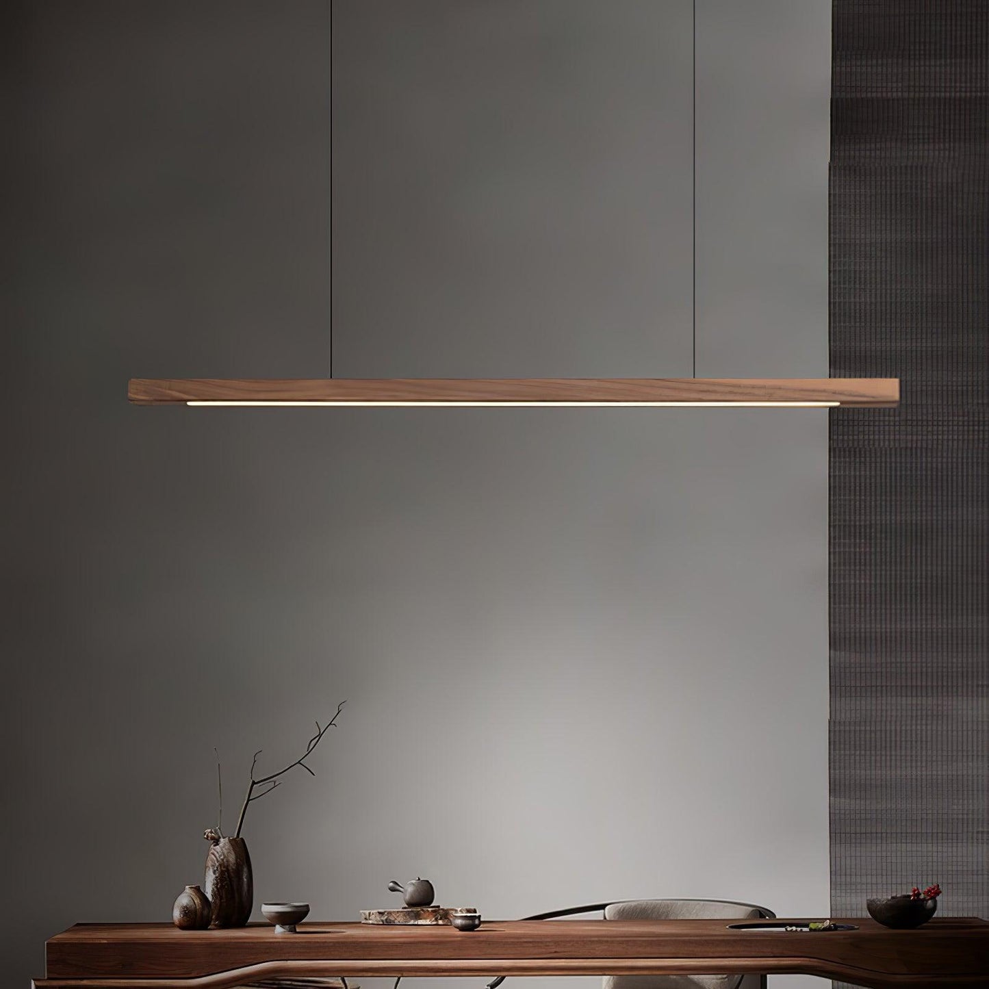 Linear Wooden Pendant Light Pendant light