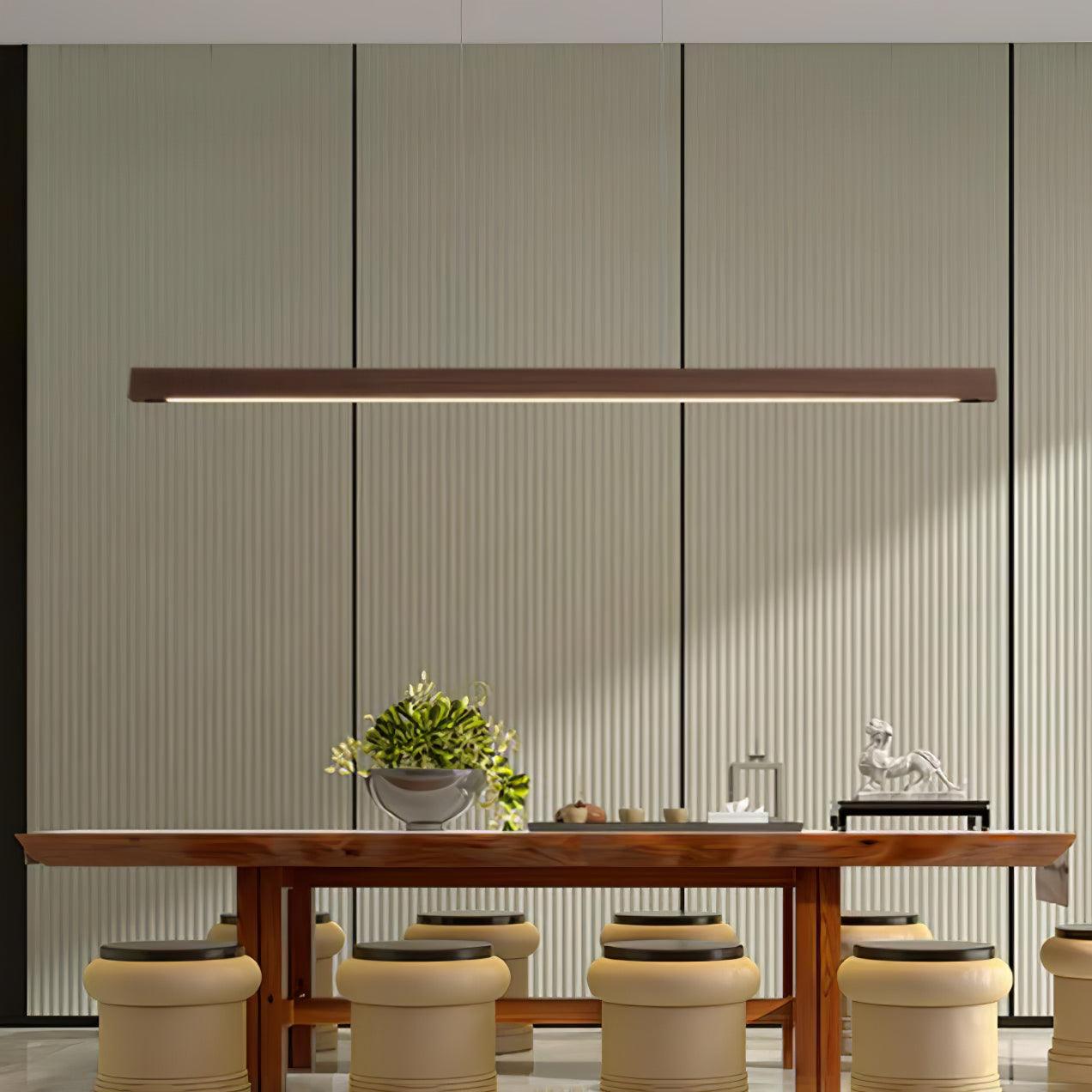 Linear Wooden Pendant Light Pendant light