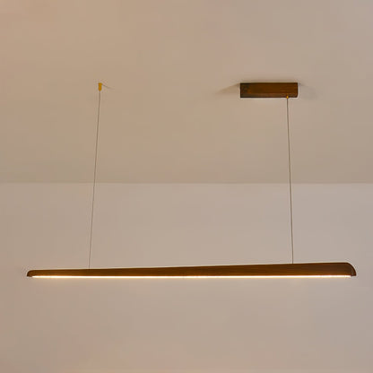 Linearity Pendant Lamp L 59’’ x W 1.7’’ x H 2.4’’ / Walnut Color / Warm Light Pendant light