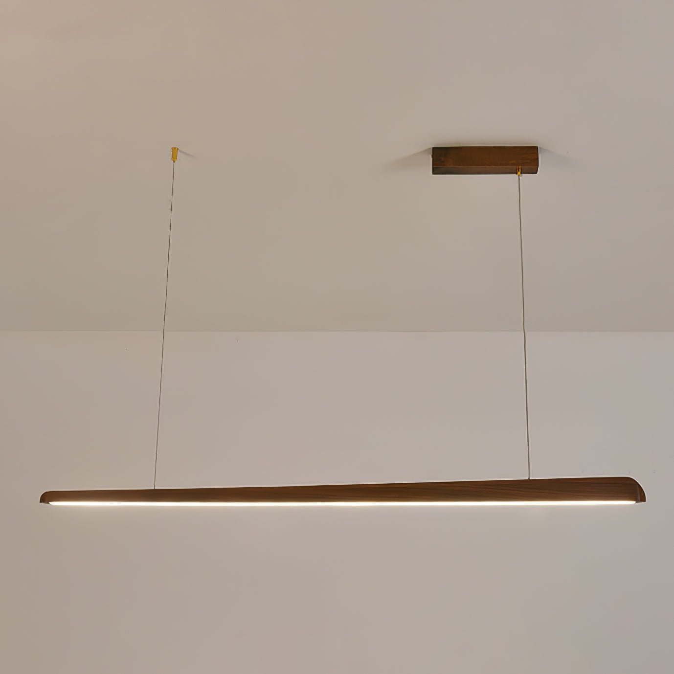 Linearity Pendant Lamp L 47.2’’ x W 1.7’’ x H 2.4’’ / Walnut Color / Warm Light Pendant light
