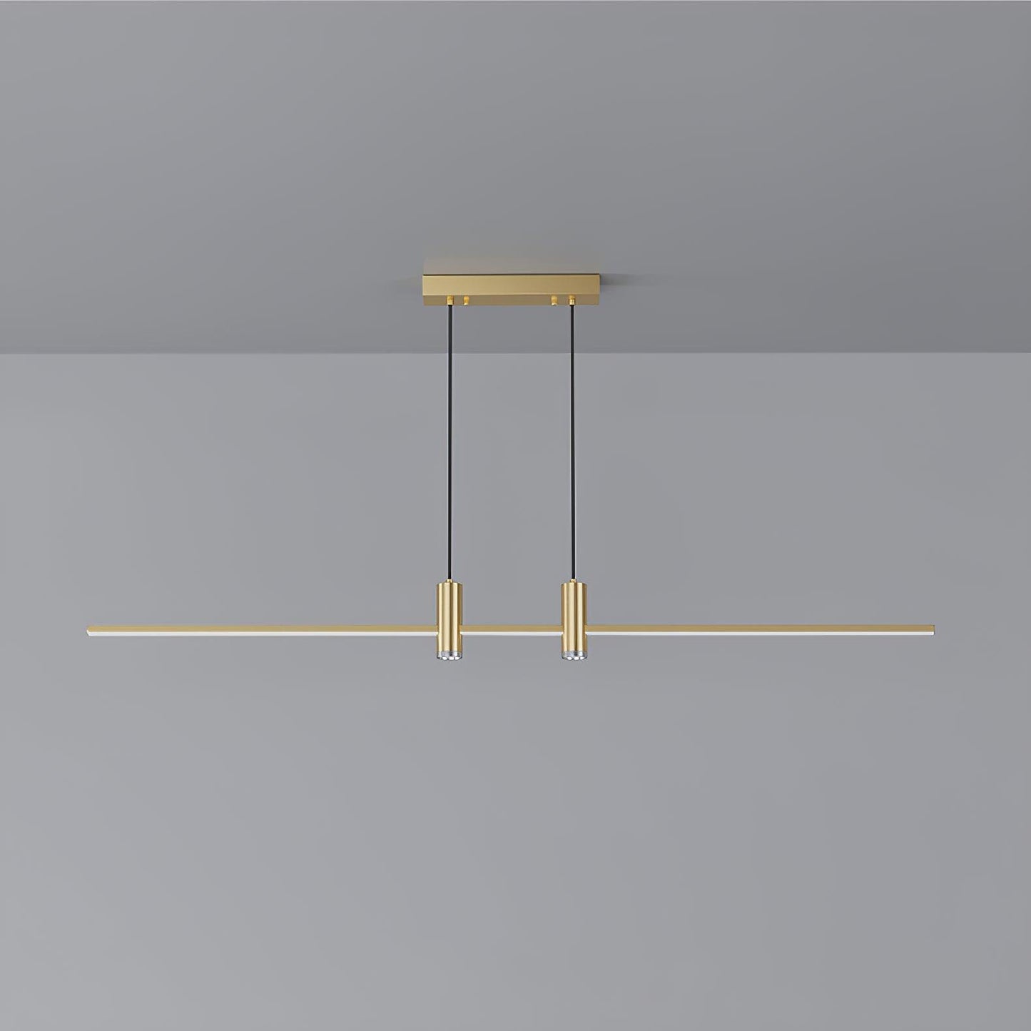 Link Pendant Light Model A: L 31.5″ x H 59″ / L 80cm x H 150cm / Gold / Warm Light Pendant light