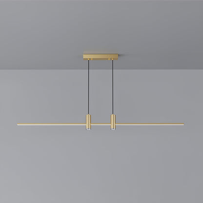 Link Pendant Light Model A: L 31.5″ x H 59″ / L 80cm x H 150cm / Gold / Warm Light Pendant light