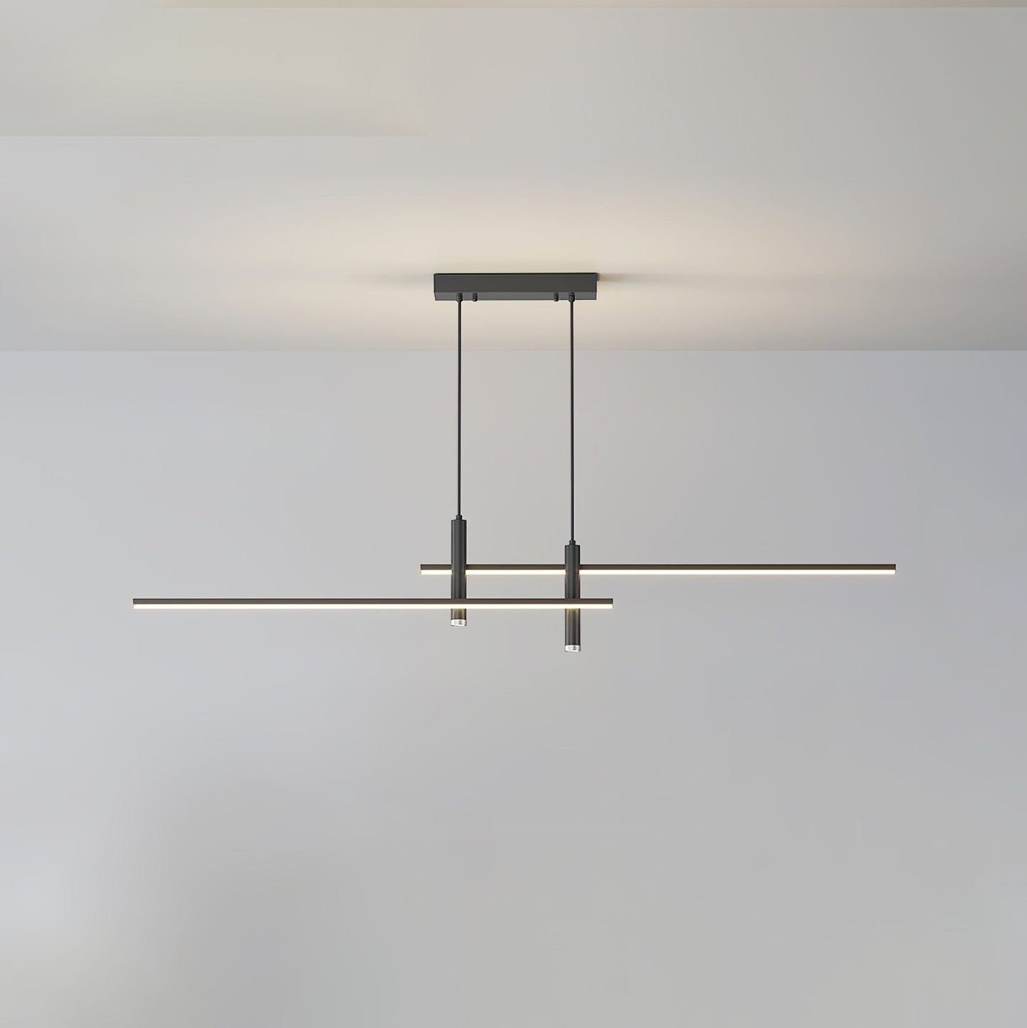Links Island Pendant Light L 35.4″ x H 59″ / L 90cm x H 150cm / Black / Warm Light Pendant light