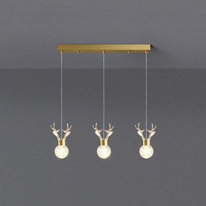 Little Deer Pendant Lamp 3heads L 19.6″ x H 78.7″/ L 50cm x H 200cm / Bubble / Warm White Pendant light