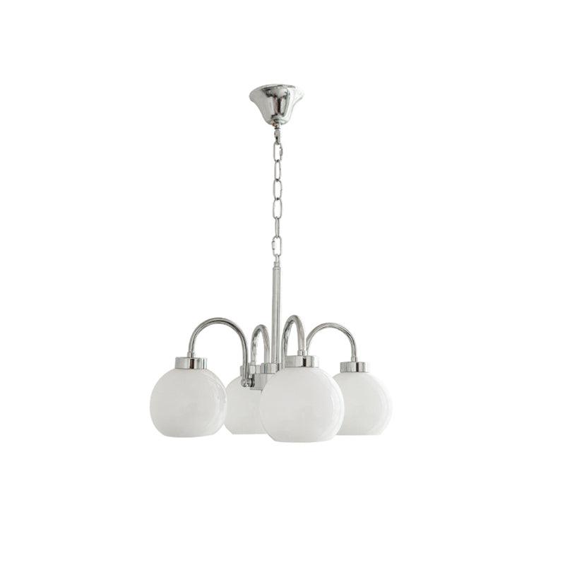 Loa Chandeliers 4 heads Dia 20.4″ x H 16.5″ / Dia 52cm x H 42cm / White Chandelier