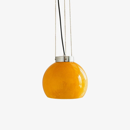 Loa Pendant Light ? 9.8″ x H 10.2″ / Dia 25cm x H 26cm / Chrome + Yellow Pendant light