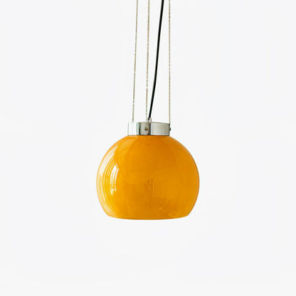Loa Pendant Light ? 9.8″ x H 10.2″ / Dia 25cm x H 26cm / Chrome + Yellow Pendant light