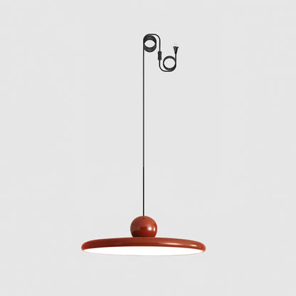 Lola Pendant Swag Light ? 11.8″ X H 4.7″/ Dia 30cm X H 12cm (Power: ~28W) (2 hooks) / Red & Red Warm Light / US Plug