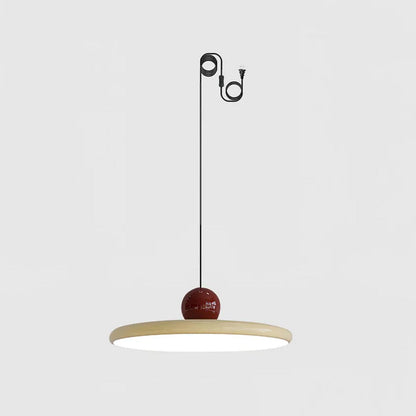 Lola Pendant Swag Light ? 11.8″ X H 4.7″/ Dia 30cm X H 12cm (Power: ~28W) (2 hooks) / Red & Beige Warm Light / US Plug