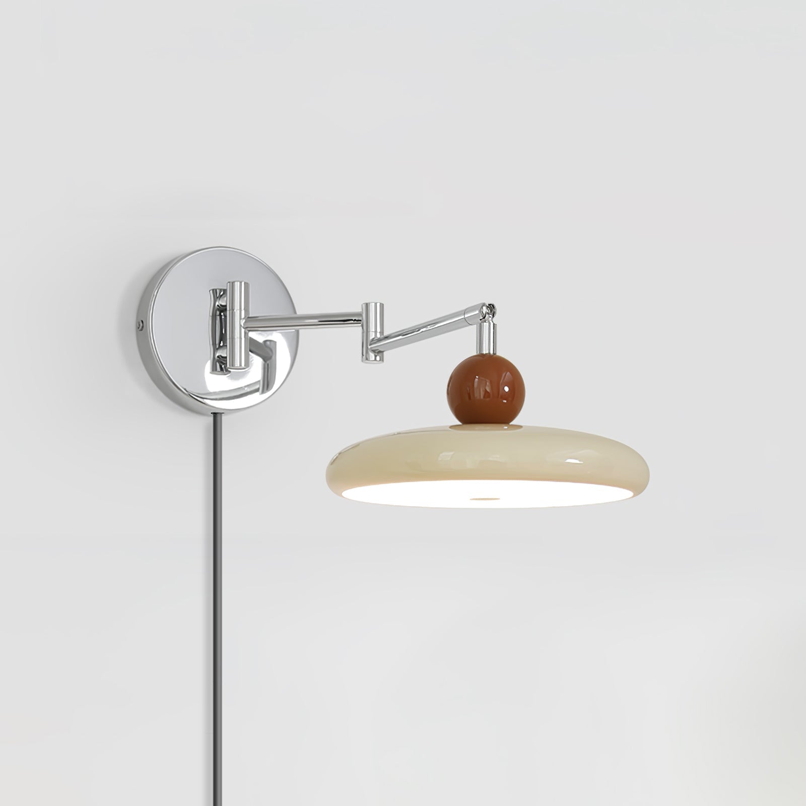 Lola Plug-in Wall Lamp ? 7.9″ x H 4.7″ / Beige / US Plug Wall lamp