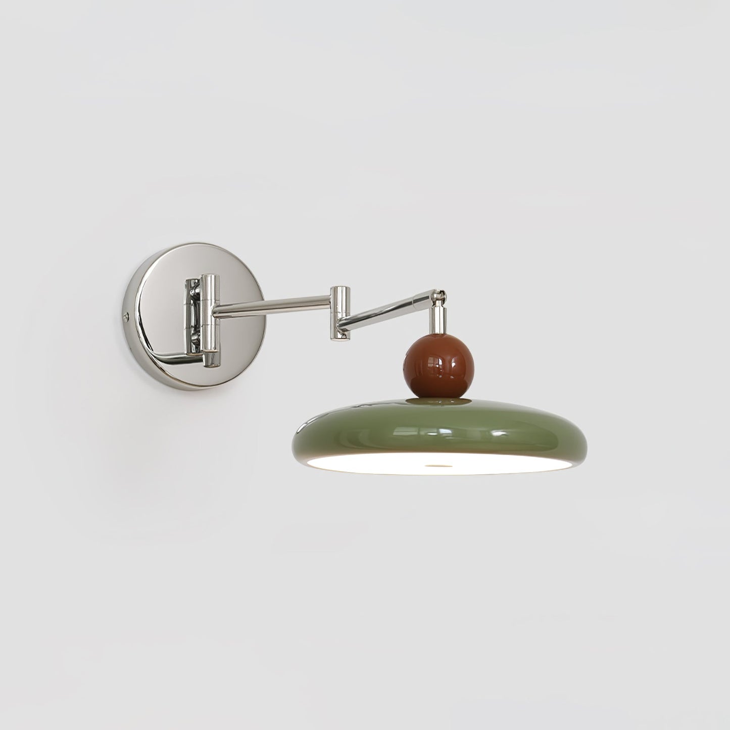 Lola Swing Arm Wall Lamp Dia 7.9″ x H 4.7″ / Dia 20cm x H 12cm / Green / 1 Piece Wall lamp